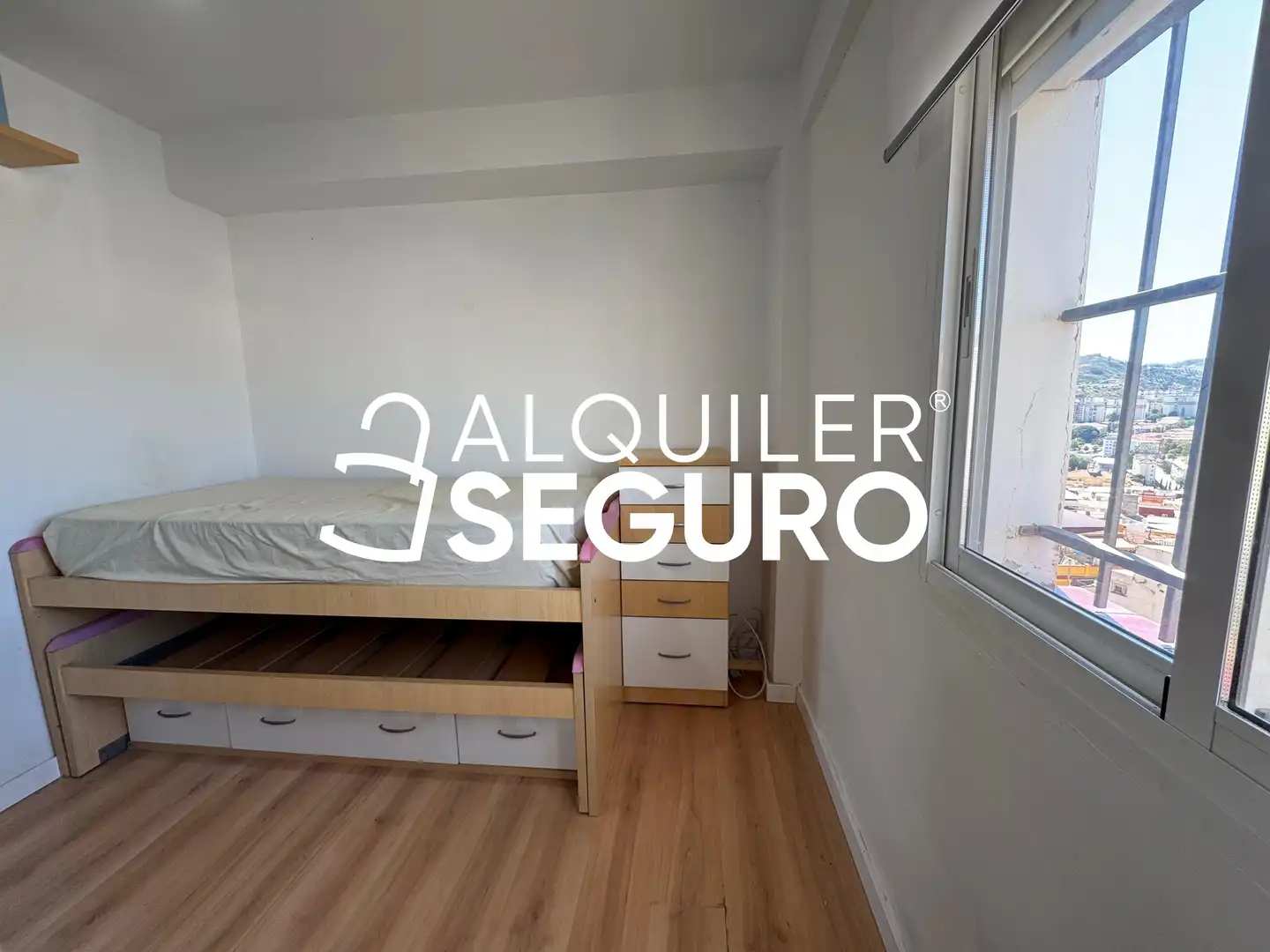 Bedroom of Flat for rent in Málaga  with Heating, Terrace and Furnished