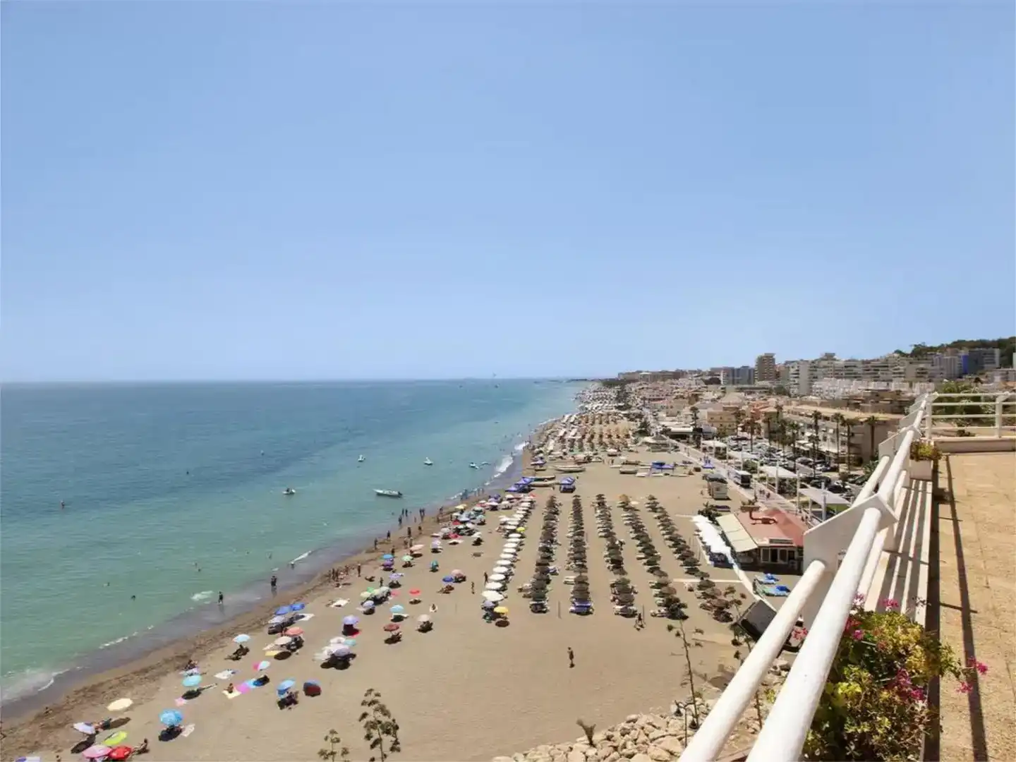 Exterior view of Study for rent in Torremolinos  with Air Conditioner, Swimming Pool and Balcony