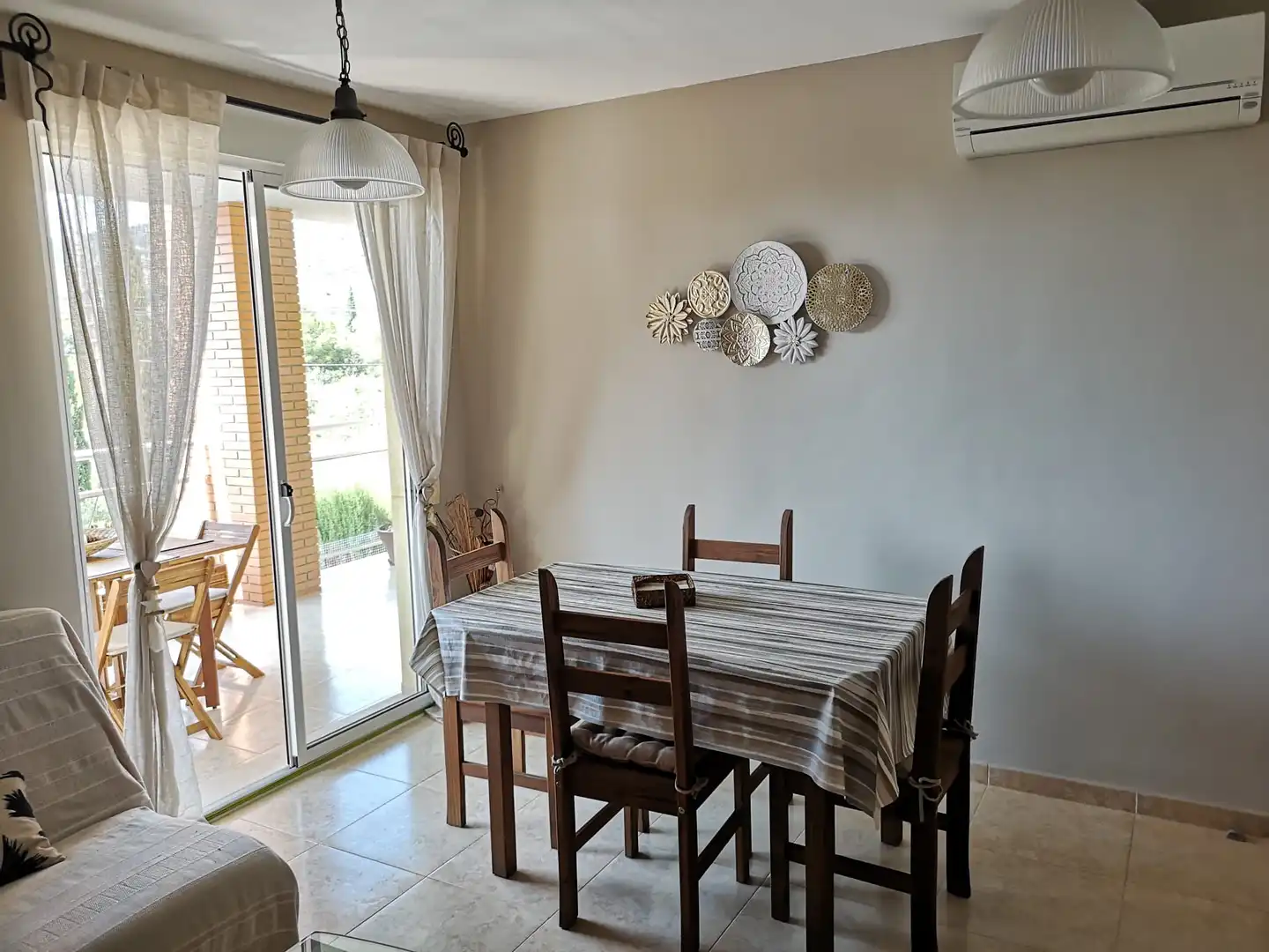 Menjador de Apartament de lloguer en Peñíscola / Peníscola amb Aire condicionat, Calefacció i Terrassa