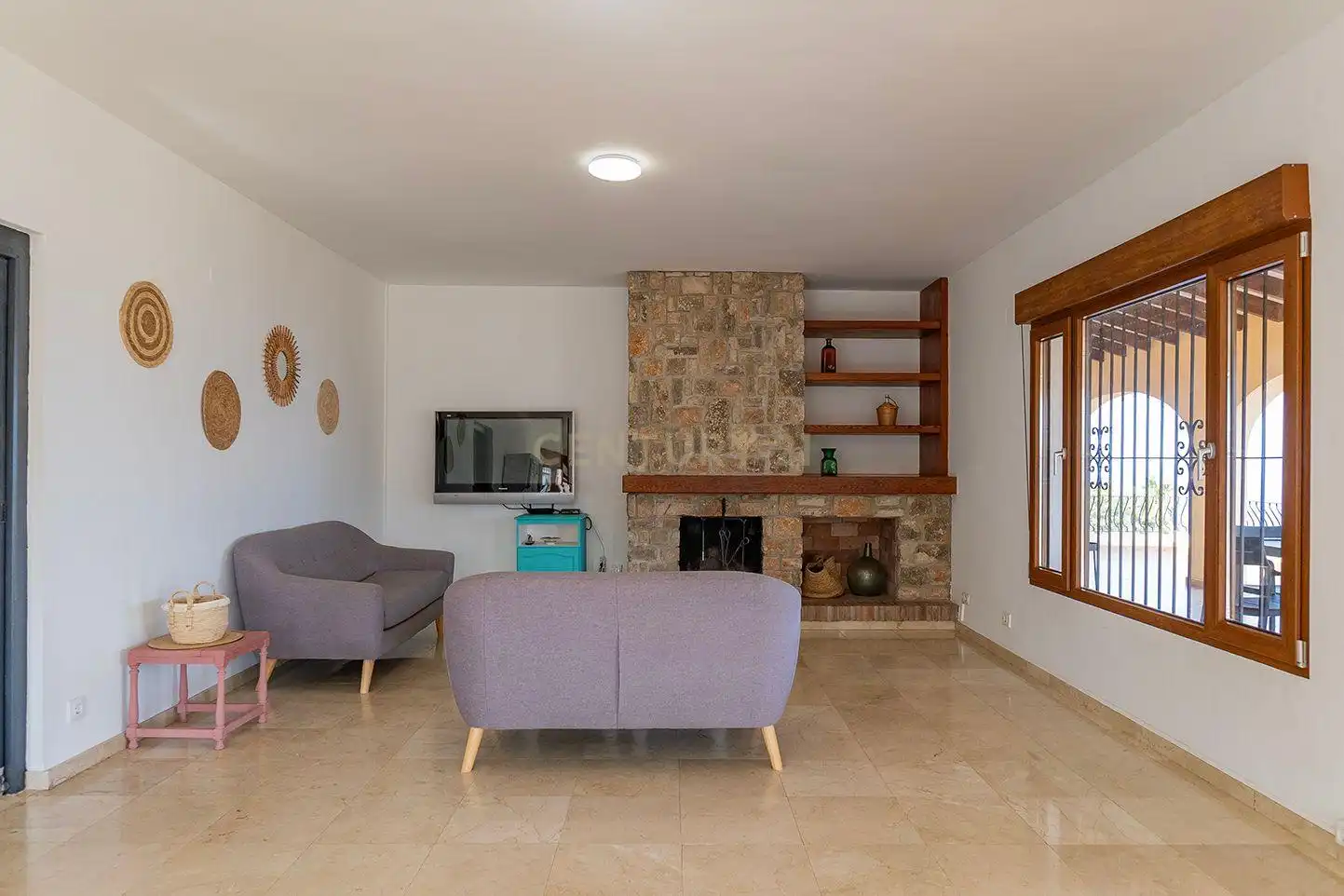 Living room of Houses for sale in Calpe / Calp  with Private garden, Storage room and Swimming Pool