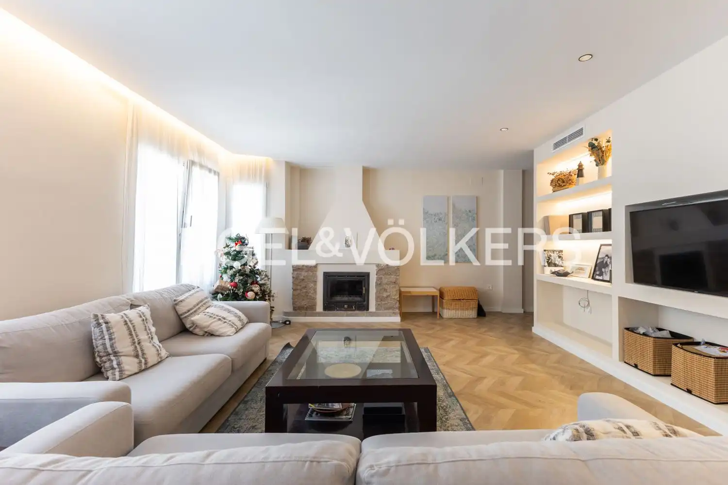 Sala de estar de Apartamento en venta en Valencia con Aire acondicionado, Calefacción y Parquet