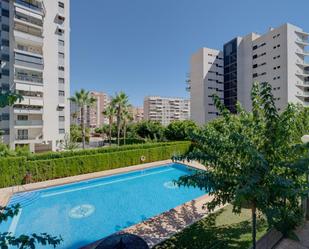 Piscina de Apartament de lloguer en Villajoyosa / La Vila Joiosa amb Aire condicionat, Jardí privat i Terrassa