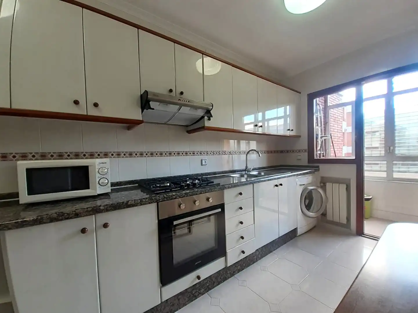 Kitchen of Flat for rent in Oviedo   with Heating, Parquet flooring and Terrace