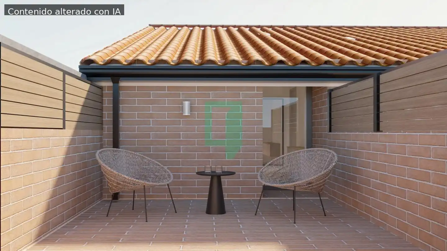 Terrasse von Erdgeschoss zum Verkauf in Badalona mit Klimaanlage und Terrasse