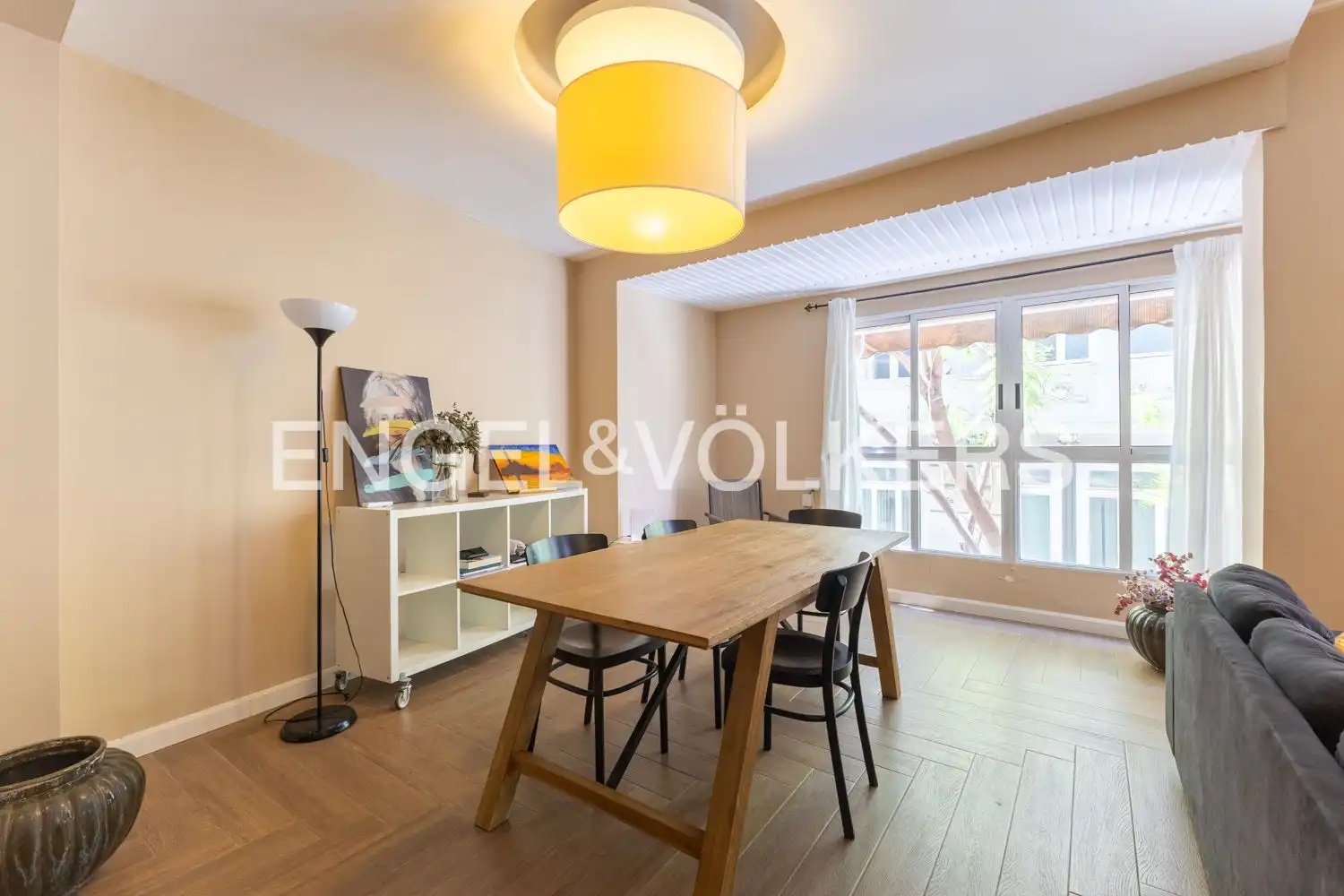 Esszimmer von Wohnung zur Miete in Valencia mit Klimaanlage, Heizung und Terrasse