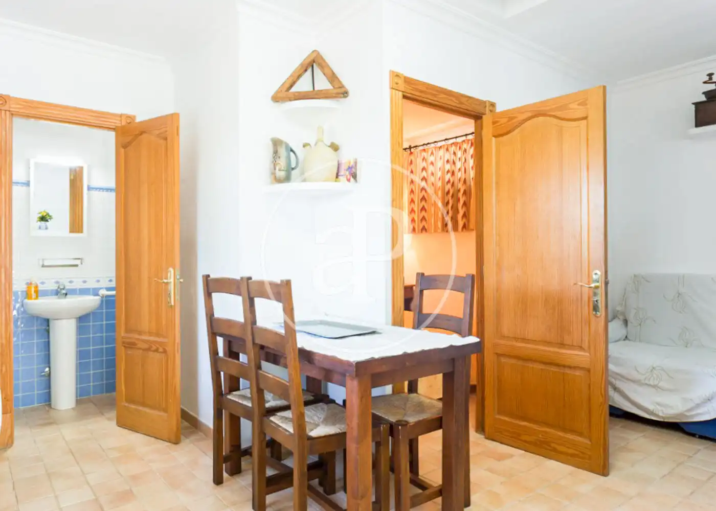 Menjador de Casa o xalet de lloguer en Pollença amb Aire condicionat, Jardí privat i Terrassa