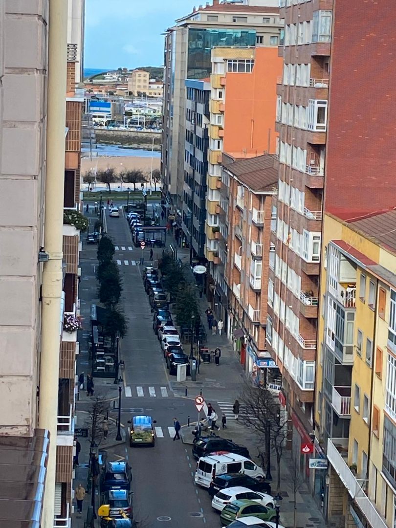 Exterior view of Flat to rent in Gijón   with Heating, Furnished and Balcony