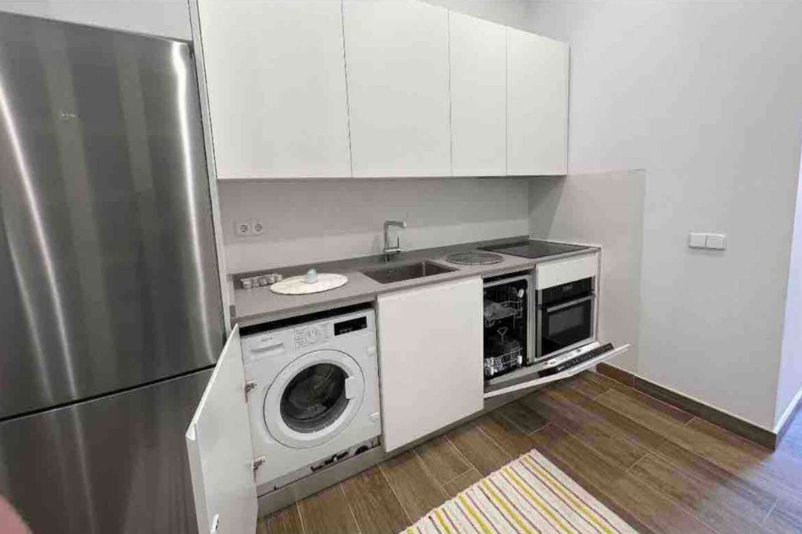 Kitchen of Study to share in  Madrid Capital  with Air Conditioner, Heating and Terrace