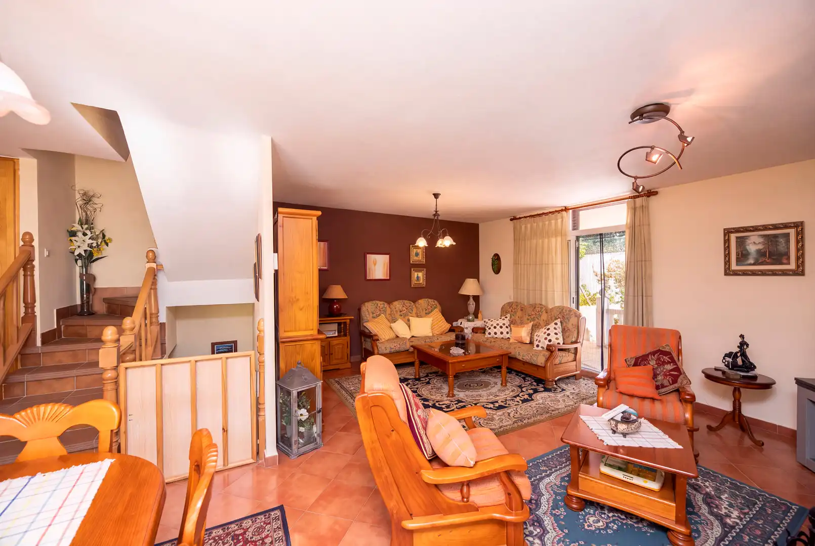 Sala de estar de Casa adosada en venta en Alpedrete con Calefacción, Jardín privado y Trastero