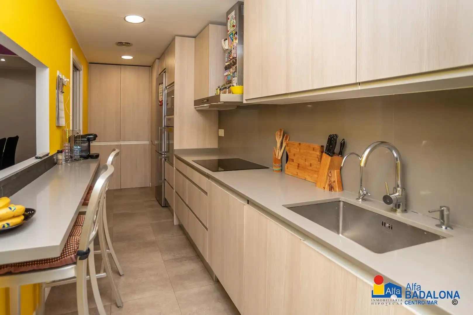 Cocina de Piso en venta en Badalona con Aire acondicionado, Calefacción y Jardín privado