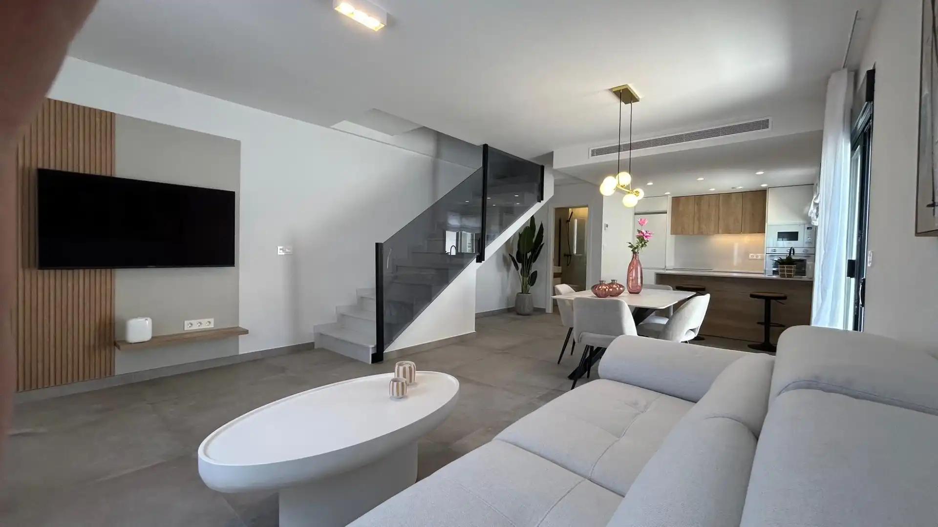 Sala de estar de Casa o chalet en venta en Pilar de la Horadada con Aire acondicionado, Calefacción y Terraza