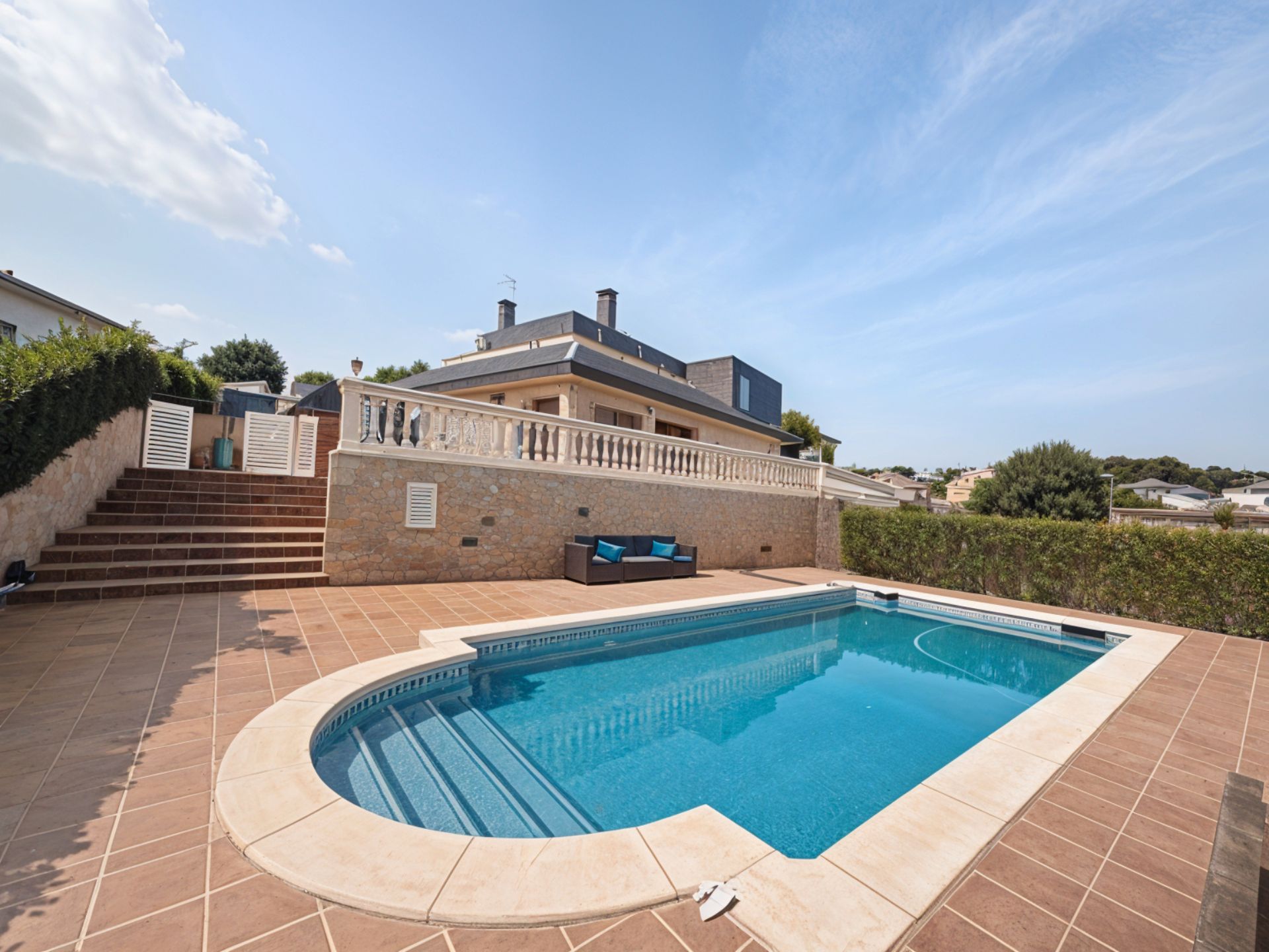 Piscina de Casa o xalet en venda en Lliçà d'Amunt amb Aire condicionat, Calefacció i Jardí privat