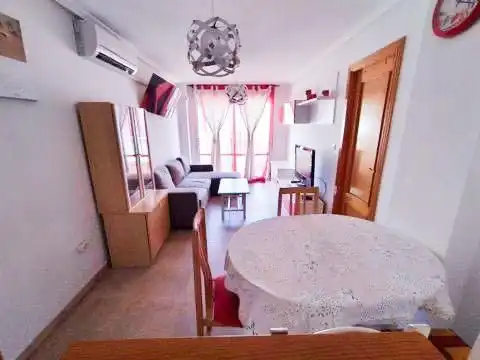 Living room of Flat for rent in Torrevieja  with Air Conditioner, Heating and Terrace