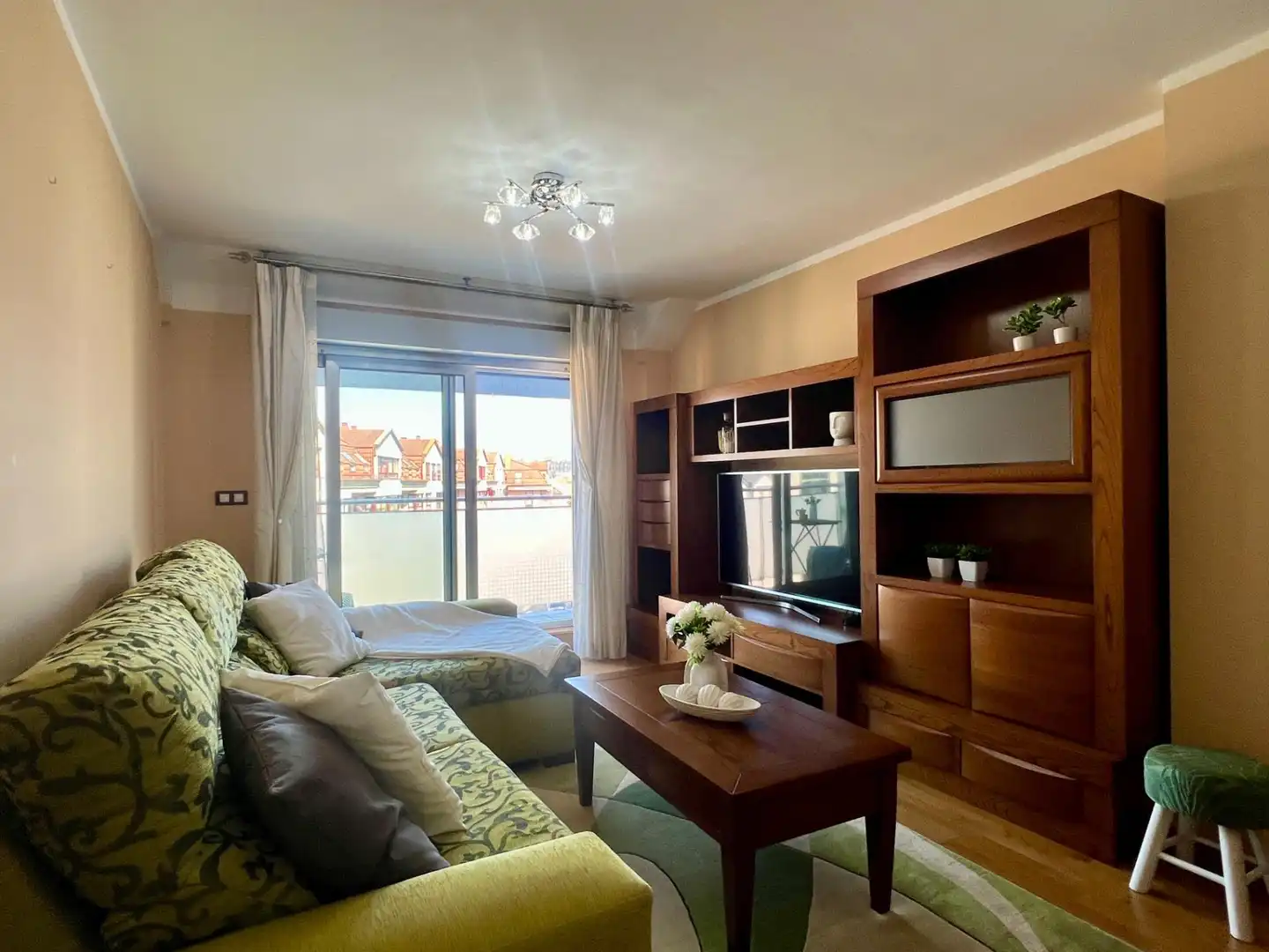 Living room of Flat for sale in Cambre   with Heating, Terrace and Storage room