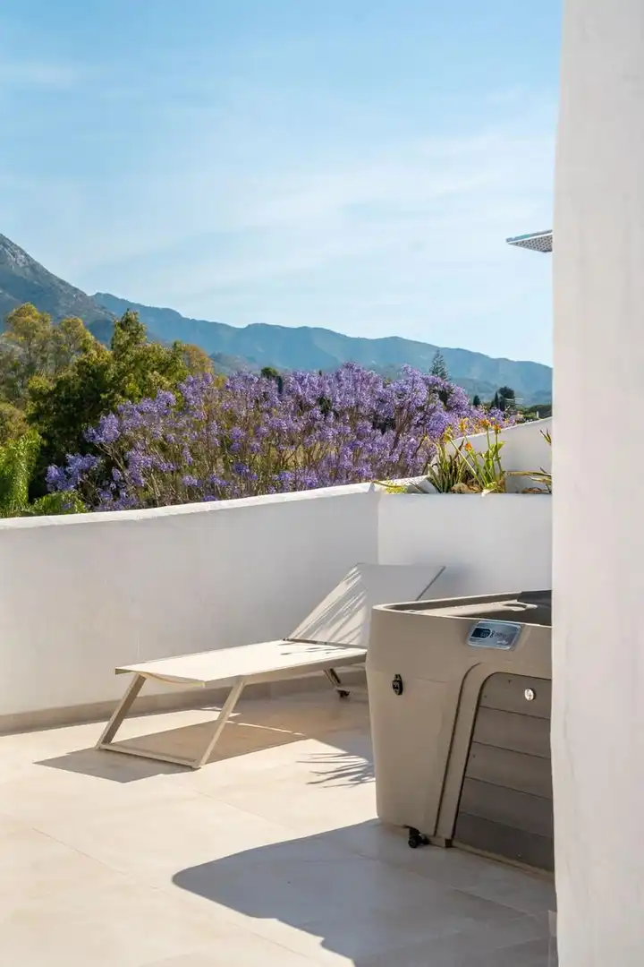 Terrace of Detached homes for rent in Marbella  with Air Conditioner, Heating and Private garden
