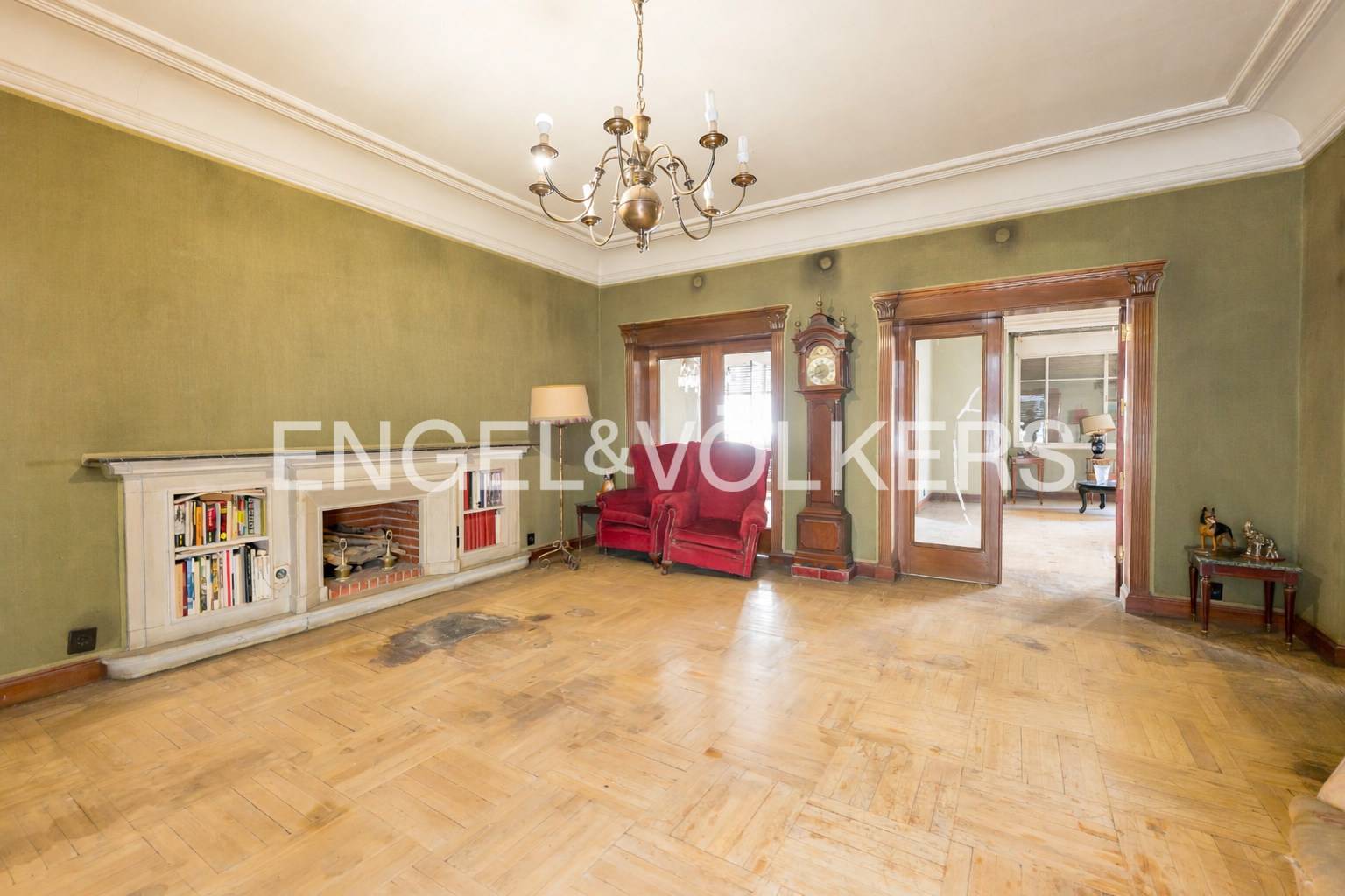 Wohnzimmer von Wohnung zum Verkauf in  Madrid Capital mit Heizung, Parkett und Abstellraum