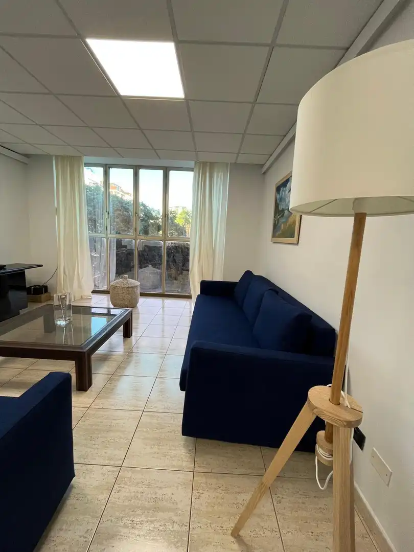 Sala d'estar de Pis de lloguer en Las Palmas de Gran Canaria amb Moblat