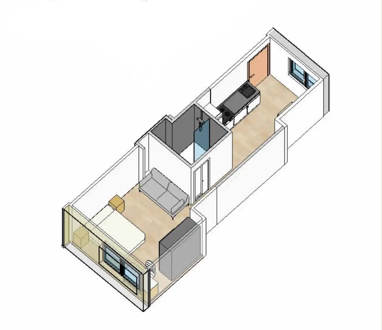 Studio avec piscine à louer à El Bosque, imagen 11