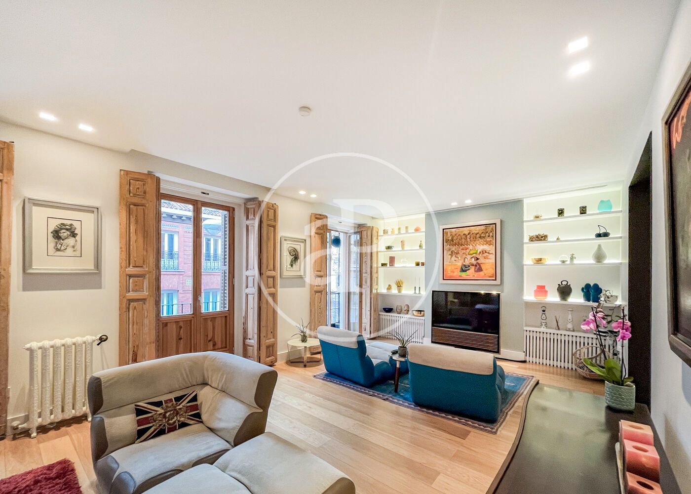 Sala d'estar de Pis de lloguer en  Madrid Capital amb Aire condicionat, Calefacció i Traster