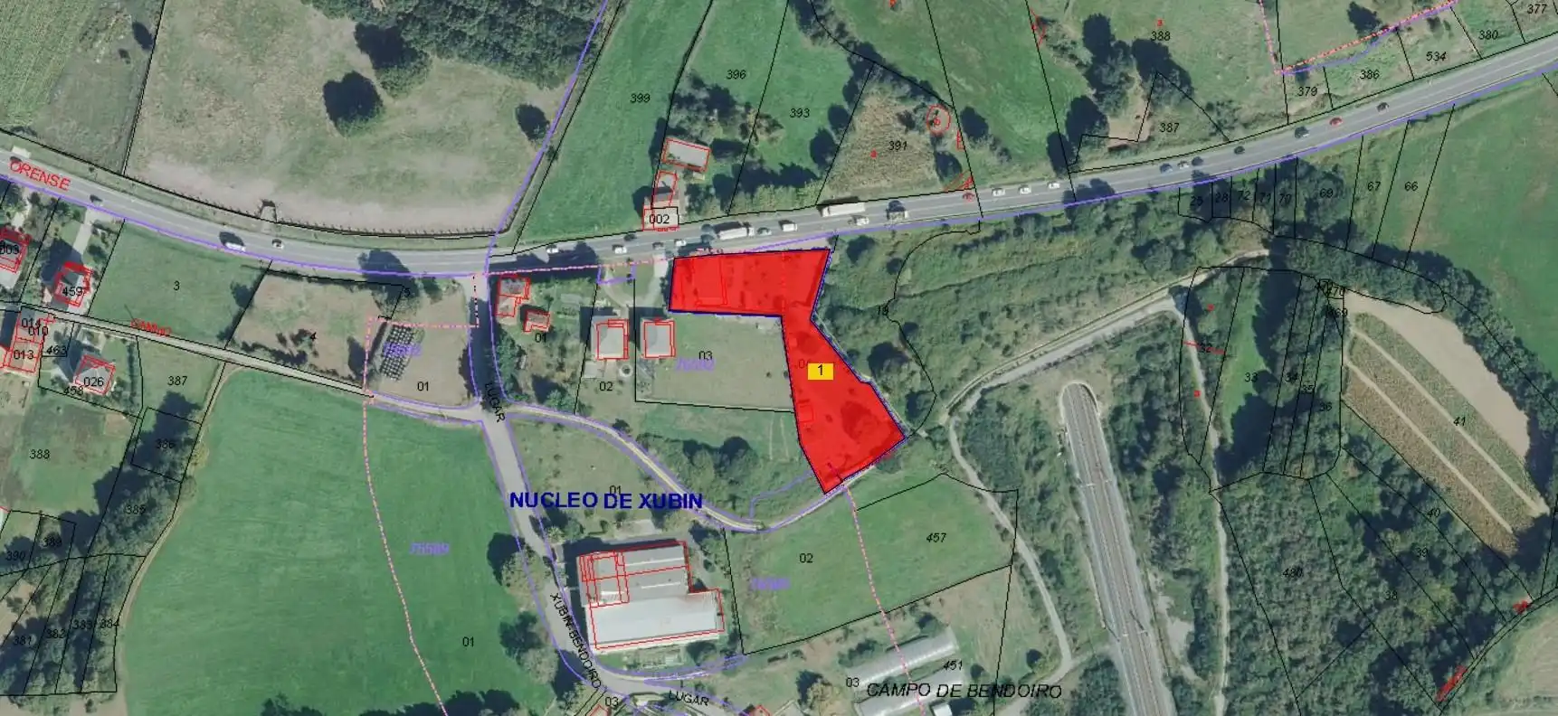 Finca rústica en venta en Lugar Xubín-Bendoiro, Lalín