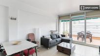 Sala d'estar de Pis de lloguer en  Barcelona Capital amb Aire condicionat, Calefacció i Moblat
