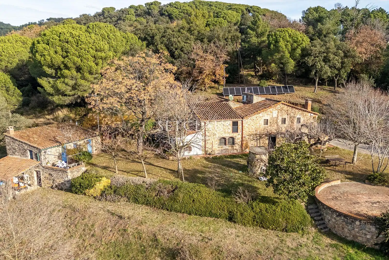 Vista exterior de Finca rústica en venda en Sant Feliu de Buixalleu amb Aire condicionat, Calefacció i Terrassa