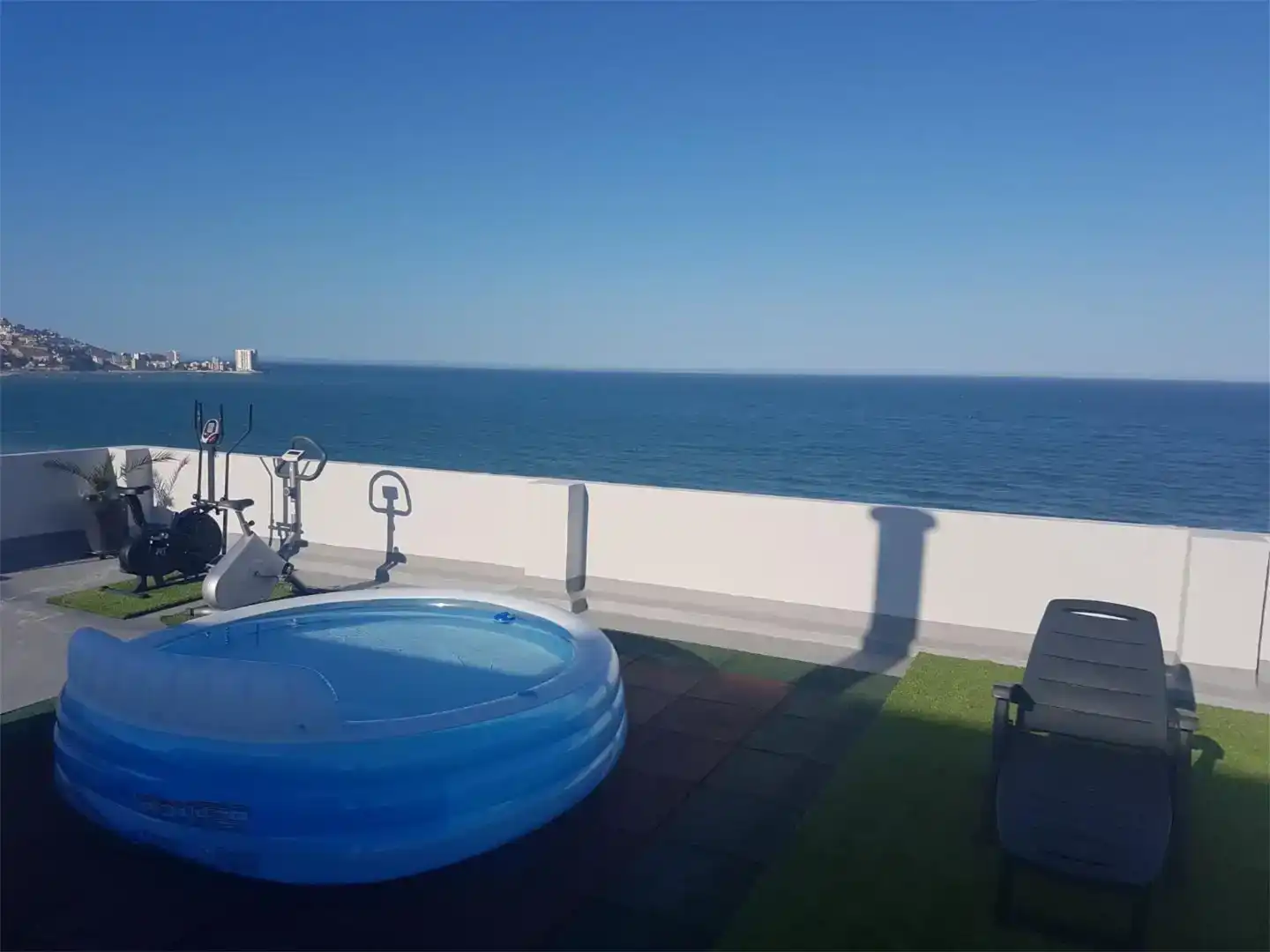 Piscina de Àtic de lloguer en Cullera amb Aire condicionat i Moblat