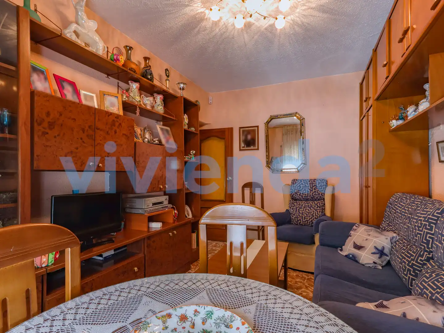 Sala d'estar de Pis en venda en Madrid amb Calefacció, Terrassa i Moblat