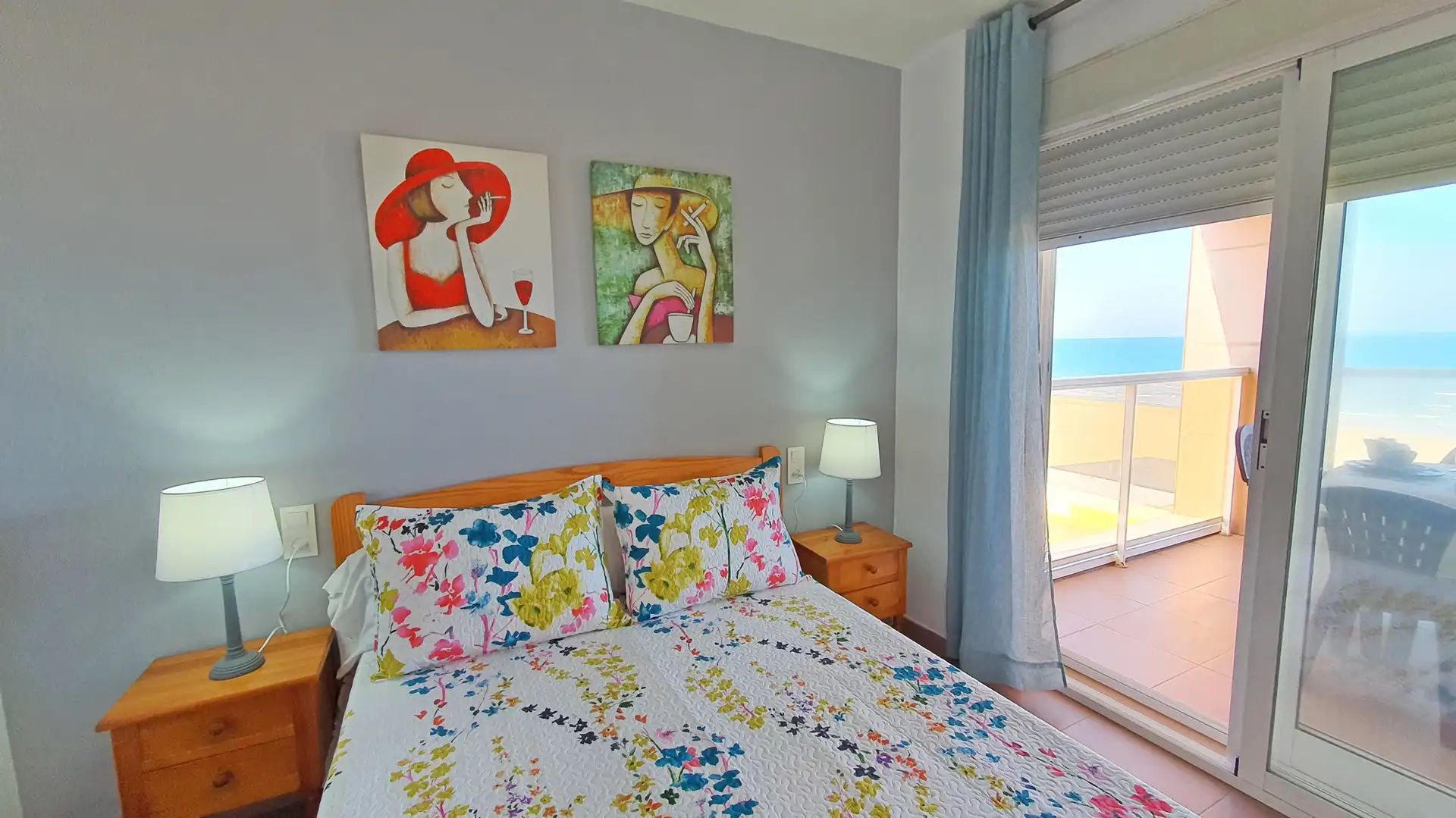 Schlafzimmer von Wohnungen zur Miete in Gandia mit Terrasse, Möbliert und Ofen
