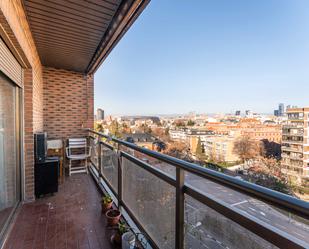 Balcony of Flat for sale in  Madrid Capital  with Heating, Terrace and Furnished