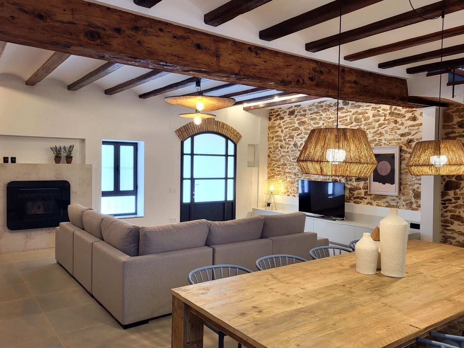 Living room of House or chalet to rent in Tortosa  with Air Conditioner, Heating and Terrace