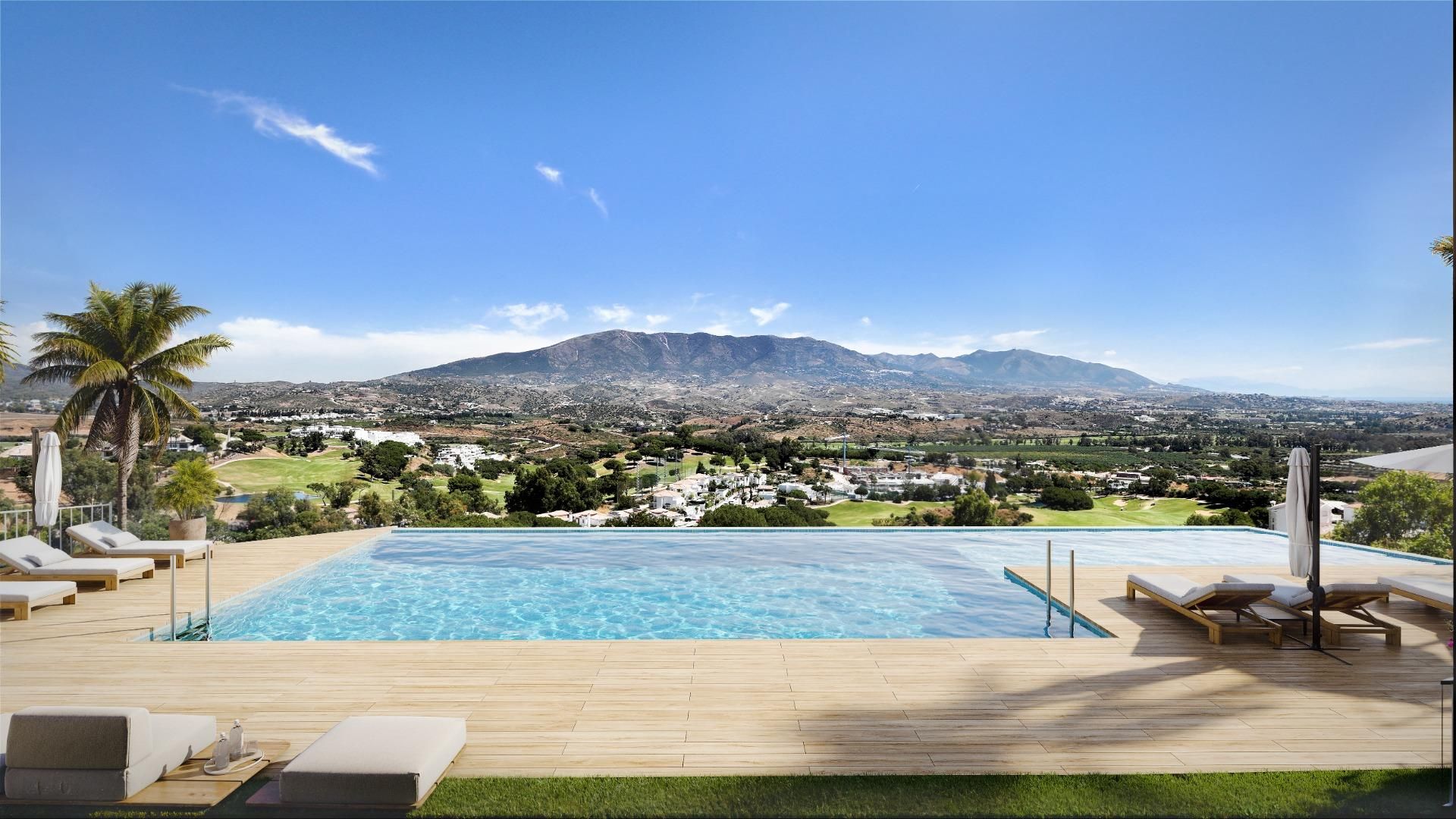 Piscina de Apartament en venda en Mijas amb Aire condicionat, Terrassa i Traster