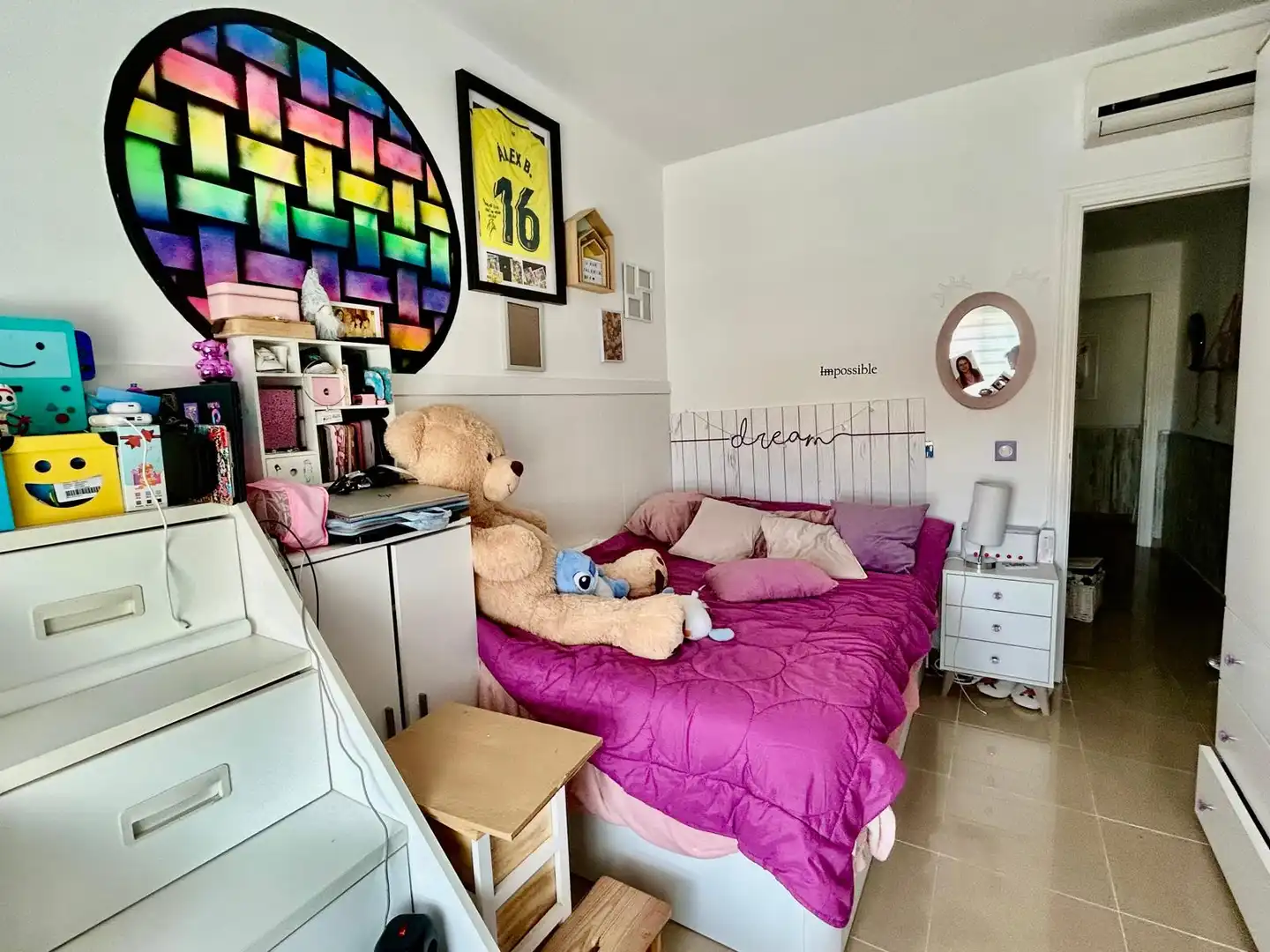 Bedroom of Flat for sale in Roquetas de Mar  with Air Conditioner, Terrace and Community pool