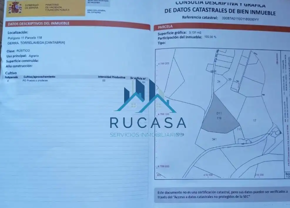 Terreni e lotti in vendita a poligono 11 parcela 118