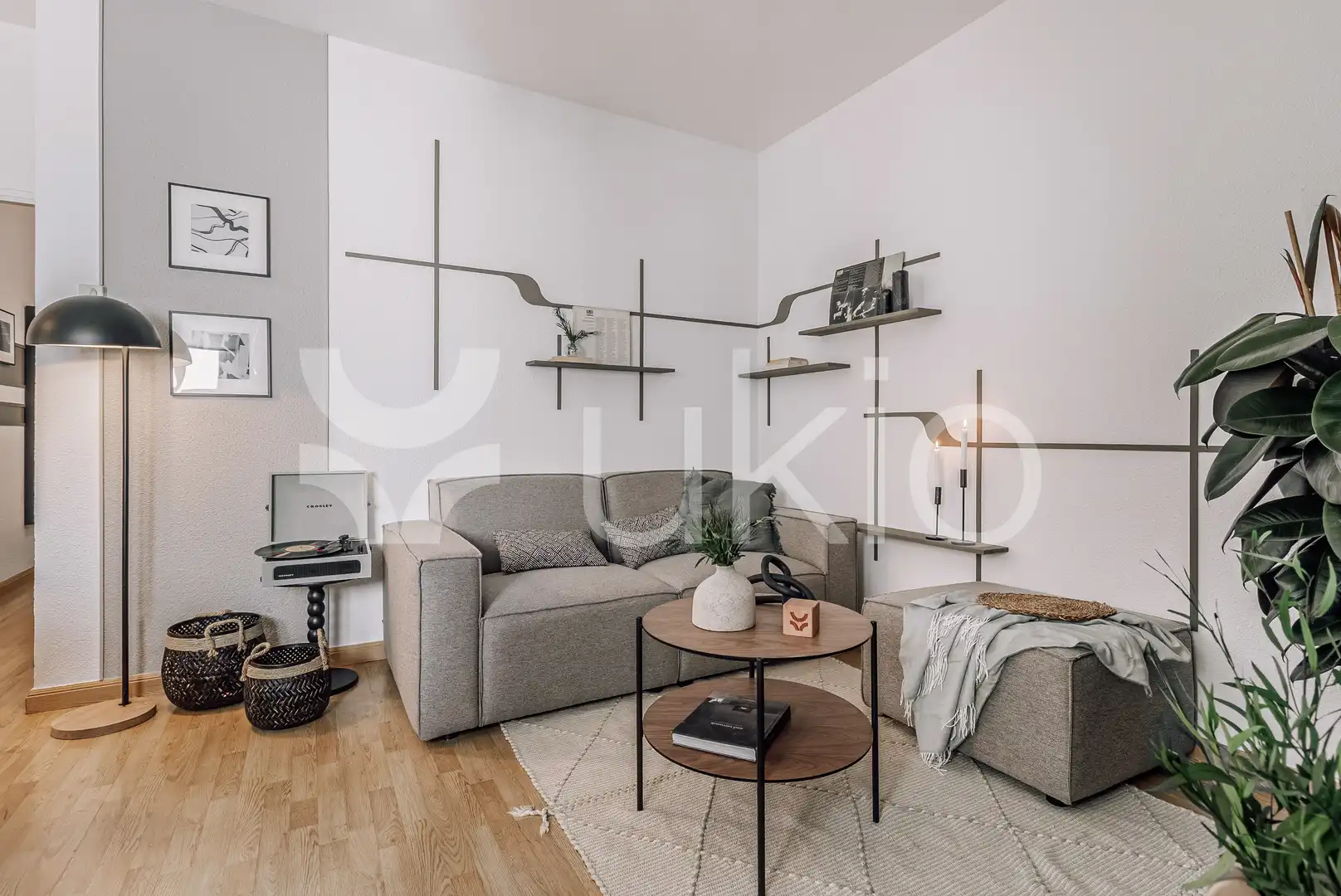 Sala de estar de Apartamento de alquiler en Madrid con Aire acondicionado, Calefacción y Amueblado