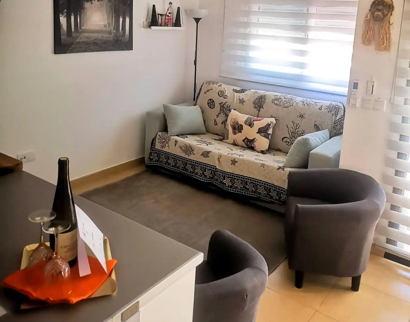 Sala d'estar de Àtic en venda en Alhama de Murcia amb Aire condicionat, Calefacció i Jardí privat