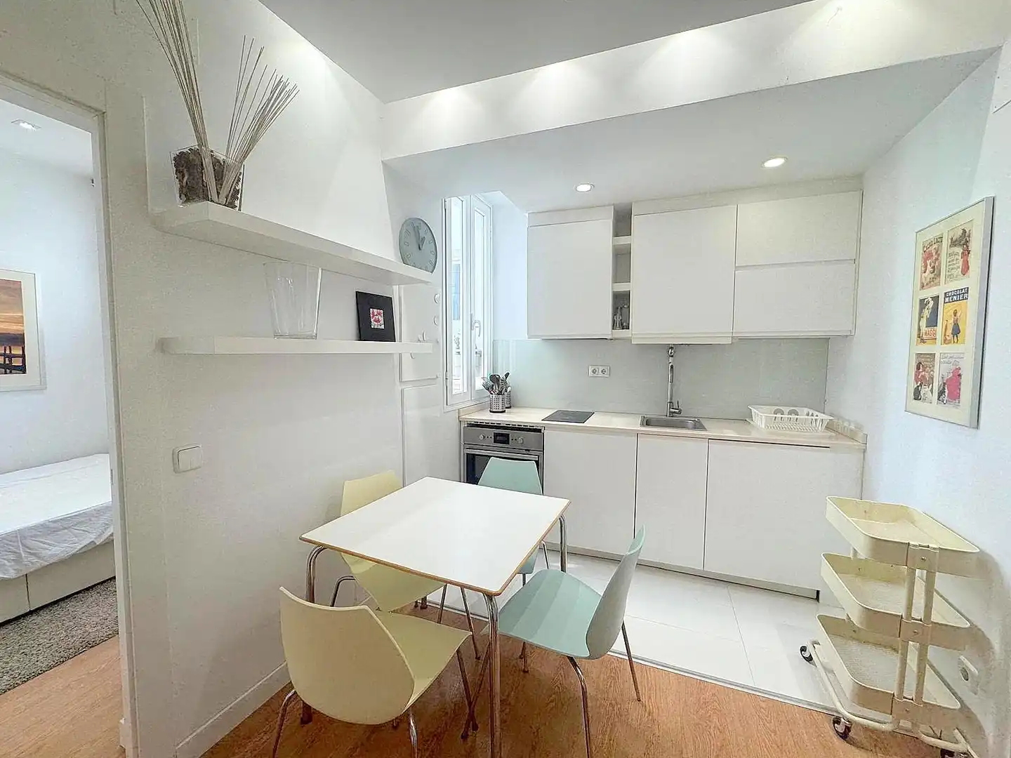Küche von Wohnung zur Miete in Madrid mit Klimaanlage, Heizung und Möbliert