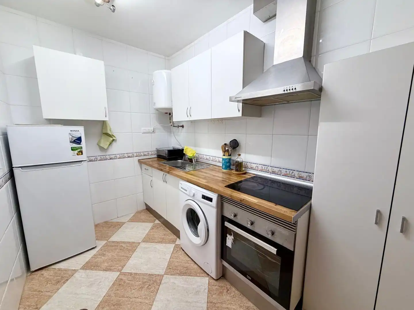 Kitchen of Study for rent in Roquetas de Mar  with Air Conditioner, Furnished and Balcony
