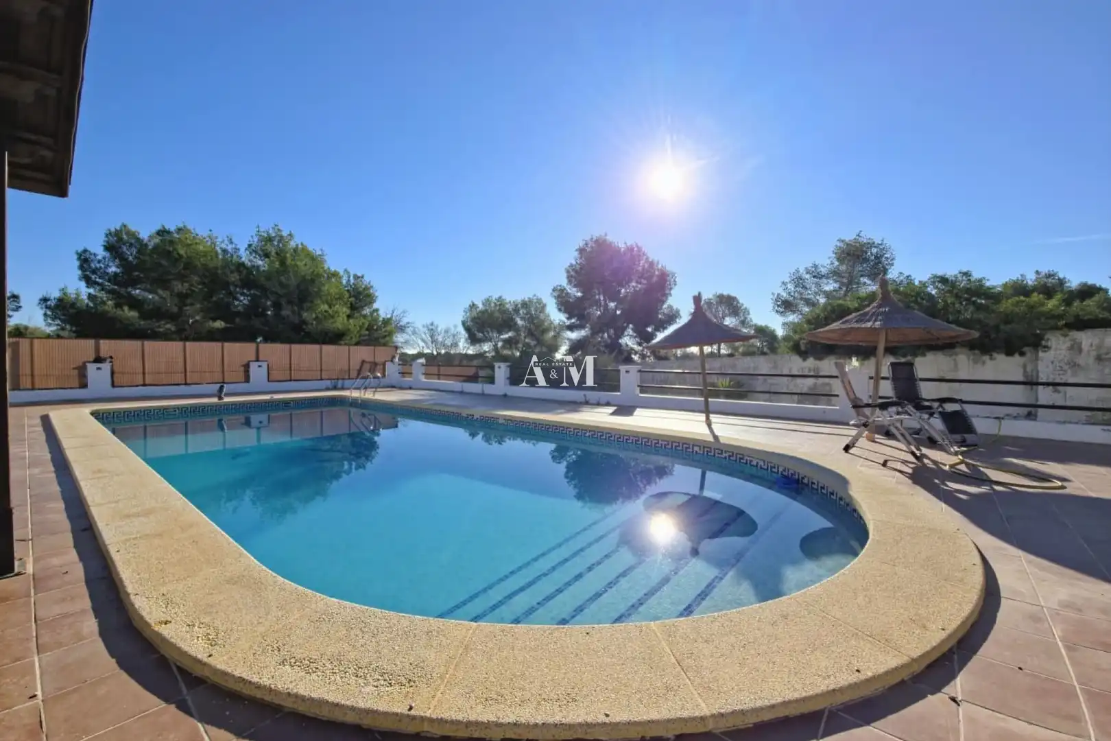 Piscina de Casa o xalet de lloguer en Pilar de la Horadada amb Aire condicionat, Calefacció i Jardí privat
