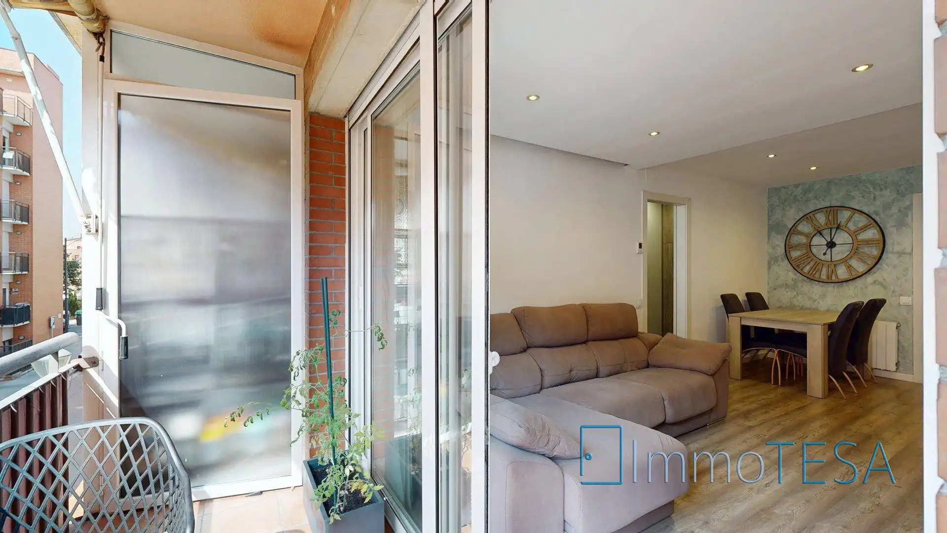 Exterior view of Flat for sale in Sabadell  with Air Conditioner, Heating and Parquet flooring