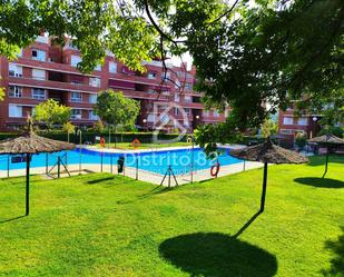 Garden of Flat to rent in  Madrid Capital  with Air Conditioner and Swimming Pool