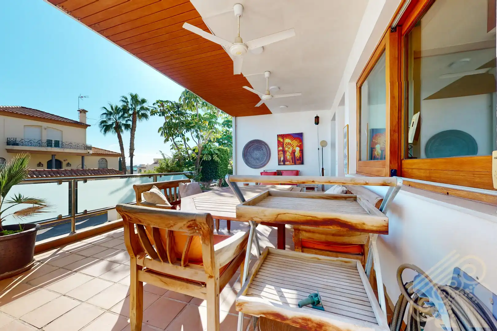 Terraza de Casa o chalet en venta en Mojácar con Aire acondicionado, Jardín privado y Parquet