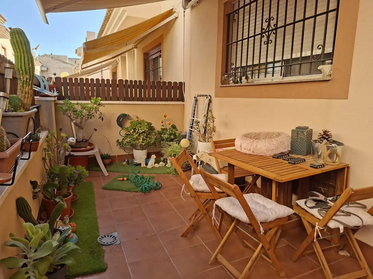 Terrassa de Casa adosada en venda en San Javier amb Aire condicionat, Jardí privat i Terrassa