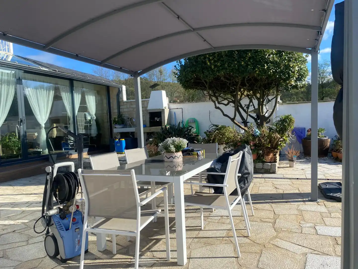 Terraza de Casa o chalet en venta en Vilagarcía de Arousa con Calefacción, Jardín privado y Parquet