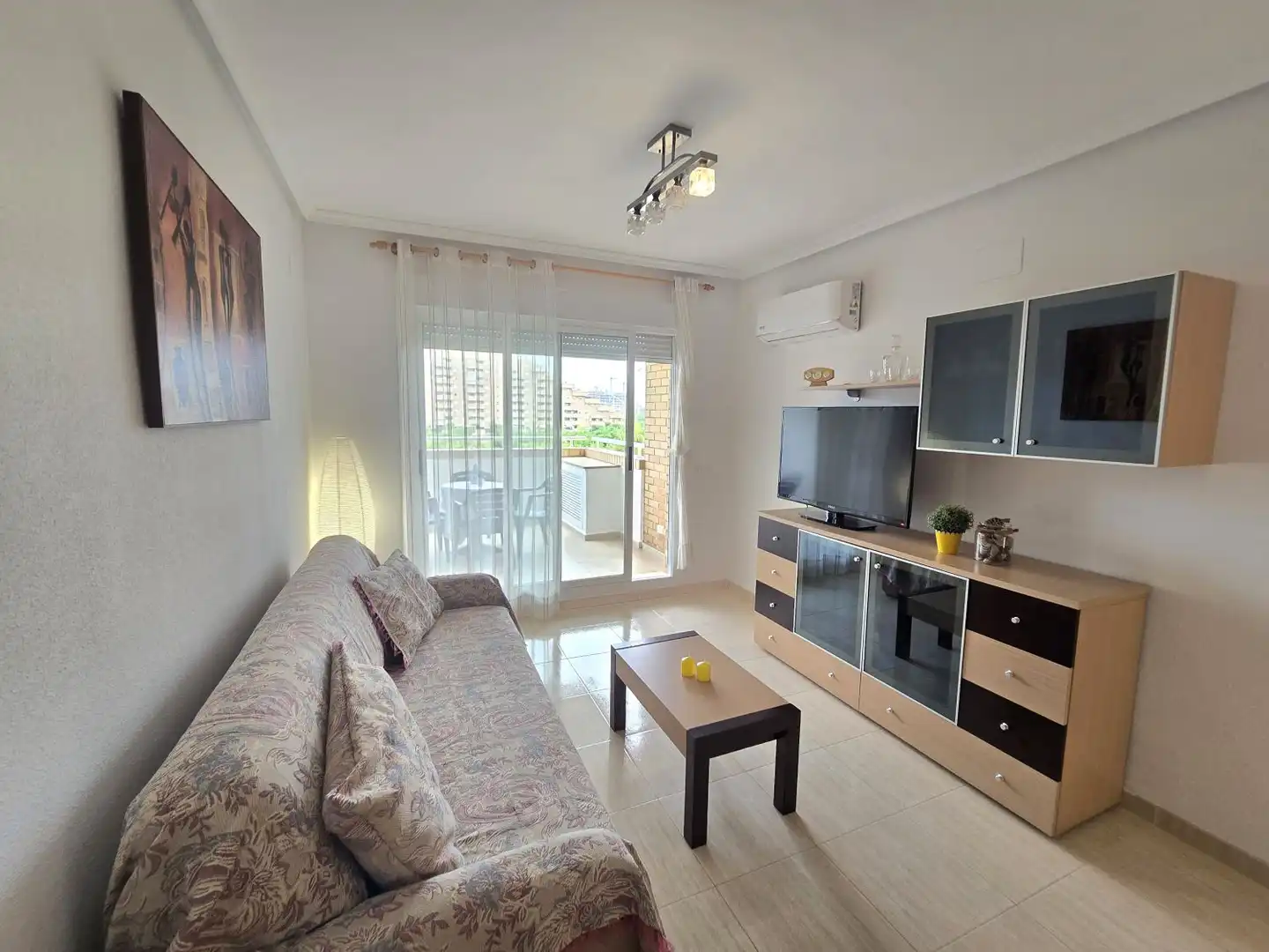 Sala d'estar de Apartament en venda en Oropesa del Mar / Orpesa amb Aire condicionat, Calefacció i Terrassa