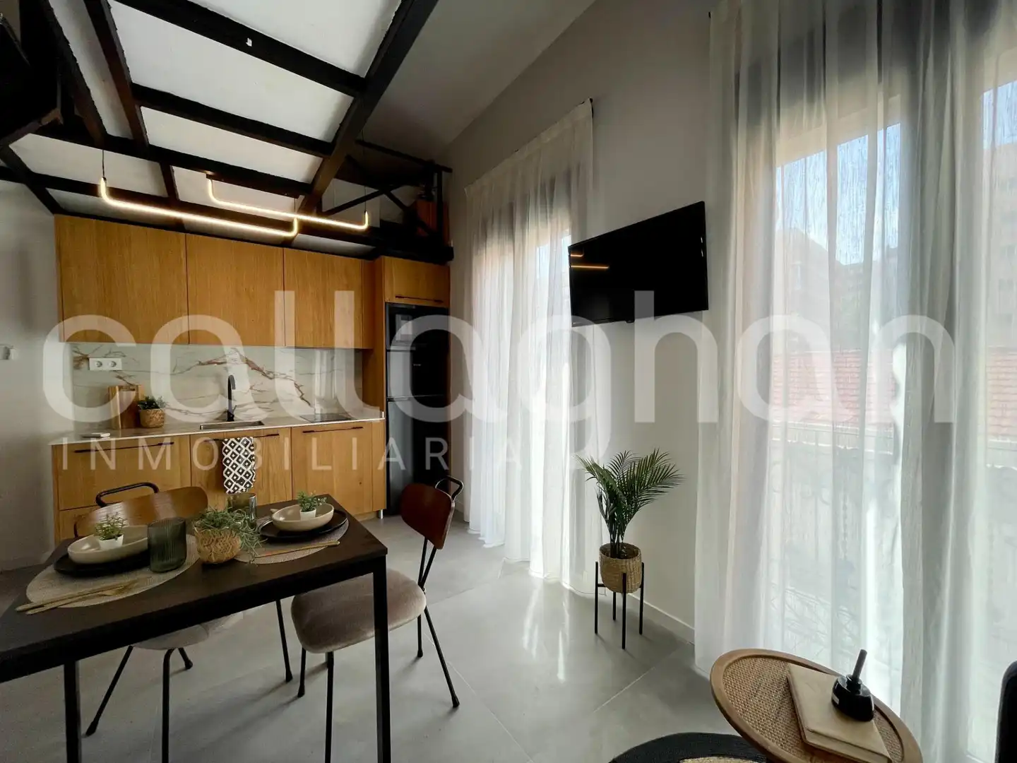 Wohnzimmer von Loft zur Miete in Valencia mit Klimaanlage, Heizung und Abstellraum