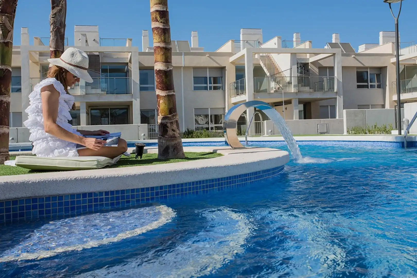 Piscina de Pis en venda en Cartagena amb Aire condicionat, Jardí privat i Terrassa