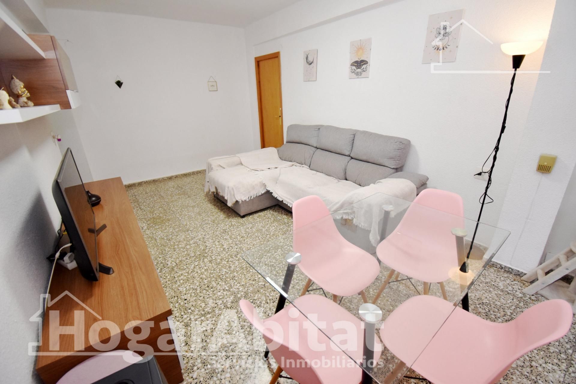 Sala de estar de Piso en venta en Vila-real con Amueblado