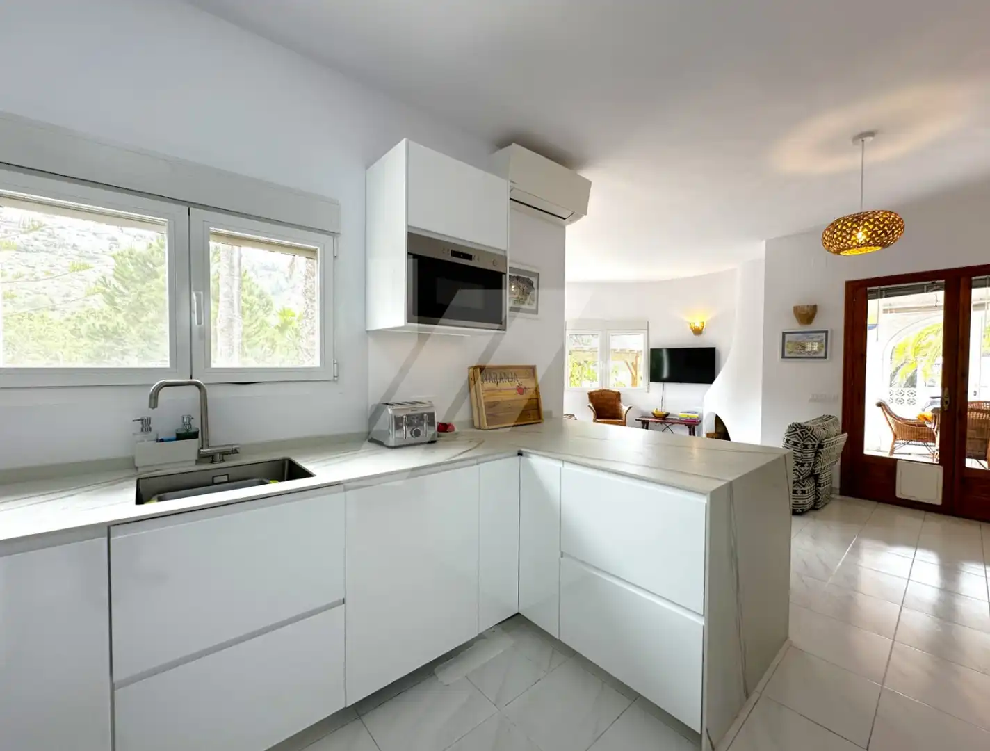 Cocina de Casa o chalet en venta en Benitachell / El Poble Nou de Benitatxell con Aire acondicionado, Calefacción y Jardín privado