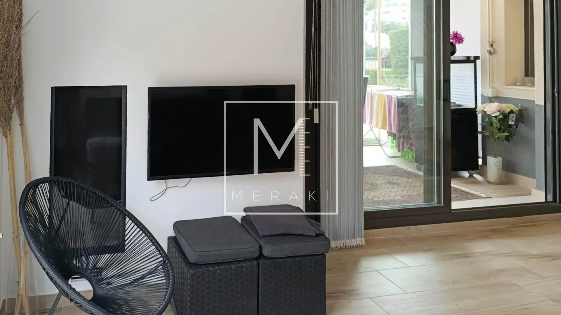 Terrace of Flat for sale in Calpe / Calp  with Air Conditioner, Heating and Private garden